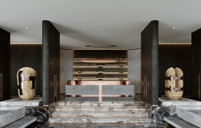 现代酒店前台3D模型下载
